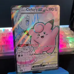 Pokemon TCG Lillie's Clefairy EX Journey Together 173/159 Single Card - Image 2