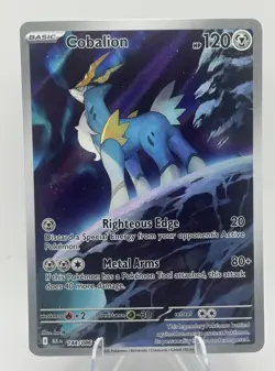 Cobalion 144/086 Rare Pokemon Card SV Black Bolt NM - Image 1