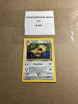 Pokemon Pidgeot TCG Jungle Holo Card 8/64 Unlimited Holo Rare LP - Image 1