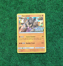 Pokemon Terrakion SM205 Black Star Promo Unified Minds Stamp PreRelease Card - Image 1