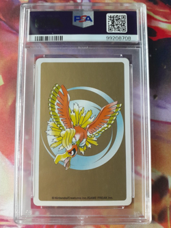 Pokemon Gold Ho-oh Back Pidgeot 9 of Diamonds Poker Deck Playing Card PSA 10 - Image 2
