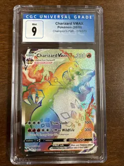 Charizard VMAX Rainbow Rare Holo Card 74/73 Champions Path Super Rare - Image 1