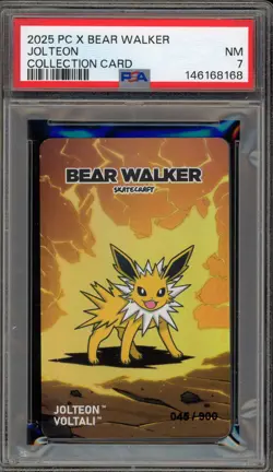Pokemon Jolteon PM Center X Bear Walker Coll. Card Serialized 045/900 PSA 7 - Image 1