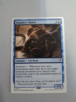 MTG: Displacer Kitten (White Border) (LP): Mystery Booster 2 - Image 1