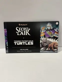 Secret Lair x Teenage Mutant Ninja Turtles VHS Villians FOIL Sealed TMNT MTG - Image 1