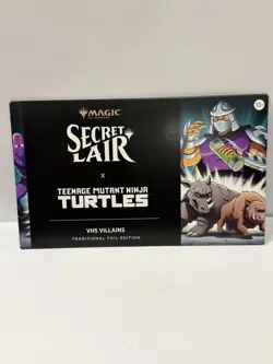 Secret Lair x Teenage Mutant Ninja Turtles VHS Villians FOIL Sealed TMNT MTG - Image 3