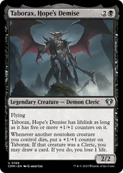 Taborax, Hope's Demise 0189 - FOIL - NM - Commander Masters MTG - Image 1