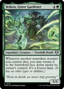 Yedora, Grave Gardener 0333 - Foil - NM - Commander Masters MTG - Image 1