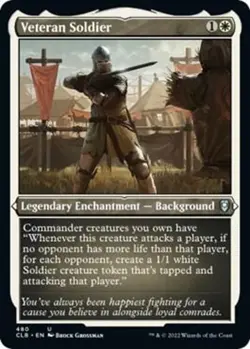 Veteran Soldier 480 - FOIL - NM - Battle for Baldur's Gate - Image 1