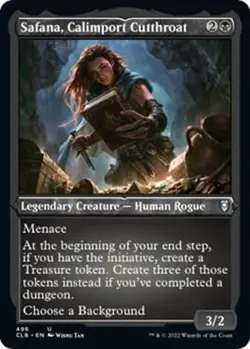 Safana, Calimport Cutthroat 496 - FOIL - NM - Battle for Baldur's Gate - Image 1