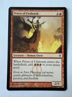 Priest of Urabrask U New Phyrexia 90 NM - Image 1