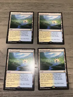 4x Flooded Strand Khans of Tarkir Regular - Playset - Image 1
