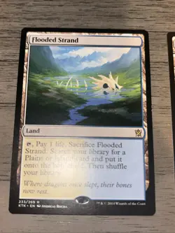 4x Flooded Strand Khans of Tarkir Regular - Playset - Image 2