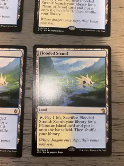 4x Flooded Strand Khans of Tarkir Regular - Playset - Image 4