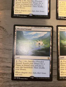 4x Flooded Strand Khans of Tarkir Regular - Playset - Image 5