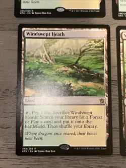 MTG Windswept Heath x4 Khans of Tarkir NM, 1 LP Playset Of 4 - Image 3