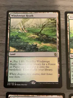 MTG Windswept Heath x4 Khans of Tarkir NM, 1 LP Playset Of 4 - Image 4