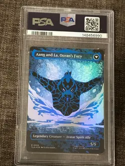 Magic the Gathering TLA Aang, Swift Savior Aang and La, Ocean's Fury Neon Ink - Image 2