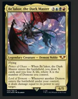 Be'lakor, the Dark Master Custom Commander Deck MTG Magic The Gathering - Image 1