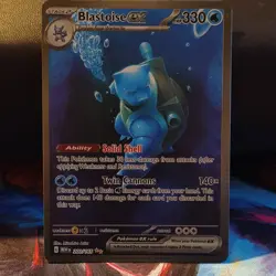 Pokemon Blastoise ex 200/165 Sv: Scarlet & Violet 151 Full Art Holo Rare HP 330 - Image 1