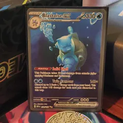 Pokemon Blastoise ex 200/165 Sv: Scarlet & Violet 151 Full Art Holo Rare HP 330 - Image 3