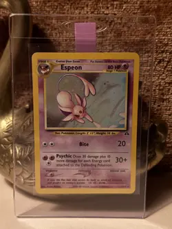 Pokemon 2001 - Espeon 1/75 - Neo Discovery Holo - NM - Image 2