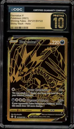 Pokemon Eternatus V Shining Fates Full Art #SV121 CGC 10 Pristine - Image 1