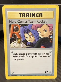 Here Comes Team Rocket! 15/82 Rare Trainer Team Rocket Pokemon Card - Image 1