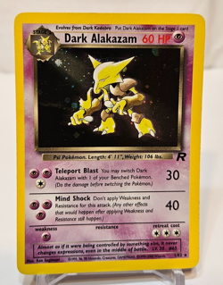 Dark Alakazam 1/82 Holo Rare Unlimited Team Rocket Pokemon 1406 - Image 1