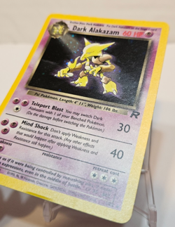 Dark Alakazam 1/82 Holo Rare Unlimited Team Rocket Pokemon 1406 - Image 2