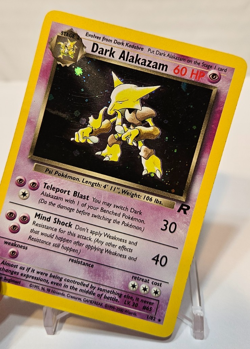 Dark Alakazam 1/82 Holo Rare Unlimited Team Rocket Pokemon 1406 - Image 4