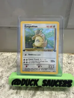 VINTAGE NM Pokemon TCG Kangaskhan Jungle Holo Rare 1st Edition 5/64 1999 Wizards - Image 1