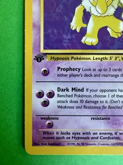 Pokemon Hypno 23/62 1st Edition Fossil Rare NM WOTC 1999 - Image 4