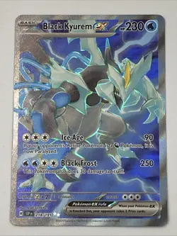 Black Kyurem EX 218/191 Pokemon TCG: Scarlet & Violet Surging Sparks Ultra Rare - Image 1