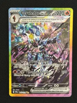 Pokemon TCG Ceruledge EX 147/131 Holo Prismatic Evolutions - PACK FRESH - Image 1