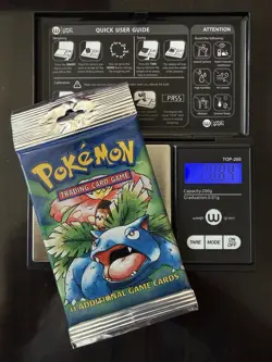 HEAVY 🍁 VENUSAUR 🍁 1999 Pokemon Base Set Unlimited Booster Pack - Image 3