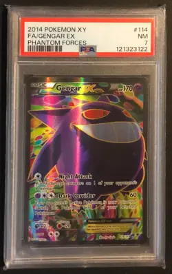 PSA 7, Gengar #114 Pokemon Phantom Forces XY **Grail** - Image 3