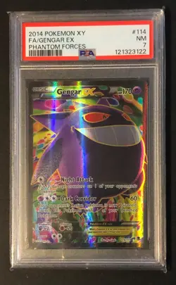 PSA 7, Gengar #114 Pokemon Phantom Forces XY **Grail** - Image 4