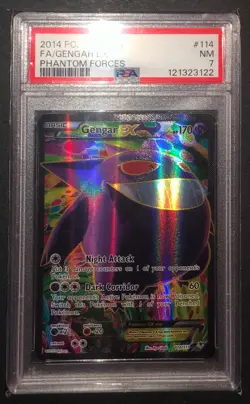 PSA 7, Gengar #114 Pokemon Phantom Forces XY **Grail** - Image 5