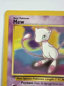 Mew # 8 Black Star Promo Rare Vintage Pokemon Card - LP Non Holo - Image 2