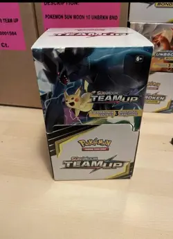 Pokemon SUPER RARE Team Up Gravity Feed Box with 3 Card Booster Packs 96pk - Image 1