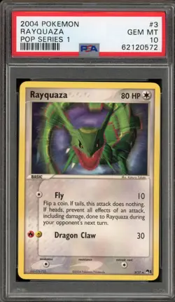 Pokemon Rayquaza POP Series 1 Rare #3 PSA 10 Gem Mint - Image 1
