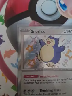 Pokemon Card Snorlax 202/091 Paldean Fates Rare Holo Shiny Near Mint - Image 3