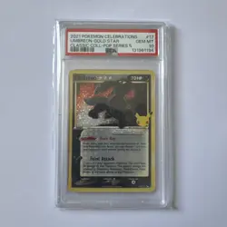 Pokemon TCG Umbreon Gold Star 17/17 Celebrations 25th Anniversary PSA 10 - Image 1