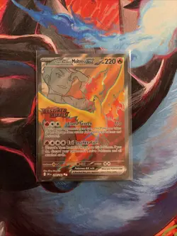 Pokemon TCG Team Rockets Moltres EX#208/182 Destined Rivals Stamped - Image 1