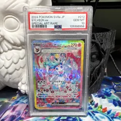 Pokemon Sylveon ex SV8a Terastal Fest Ex 212/187 SAR Holo Japanese PSA 10 - Image 1