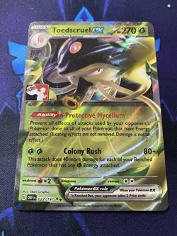 Toedscruel EX Play!Pokemon Stamped Prize Pack - Image 1