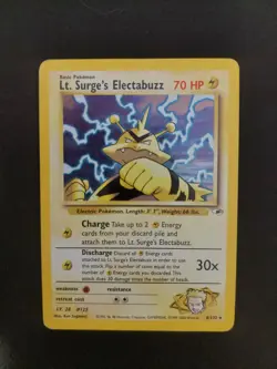 Lt. Surge's Electabuzz - 6/132 - Pokemon Gym Heroes Unlimited Holo Rare WOTC MP - Image 1