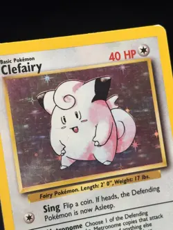 Pokemon TCG Clefairy 5/102 Base Set Holo Rare - Image 2