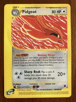 Pidgeot 59/165 Non Holo Rare Expedition E-Reader Pokemon - Image 1